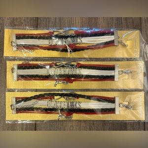 Chicago Blackhawks bracelets - Pack of 3